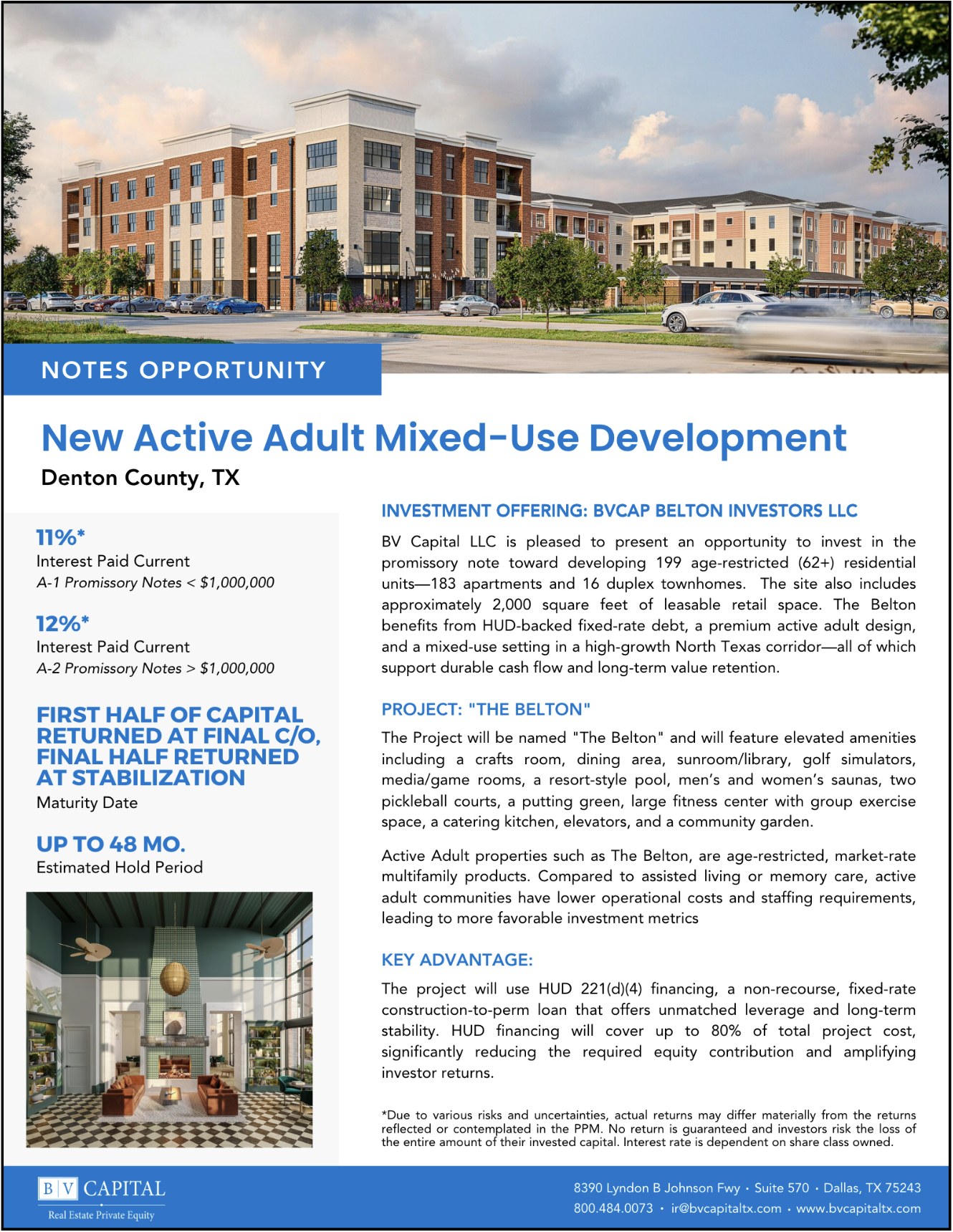 BVCAP Belton Investors Notes Opportunity