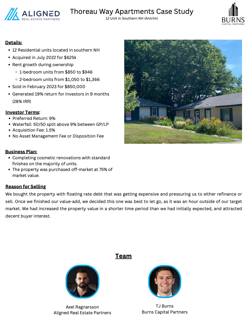 Thoreau Way Apartments Case Study